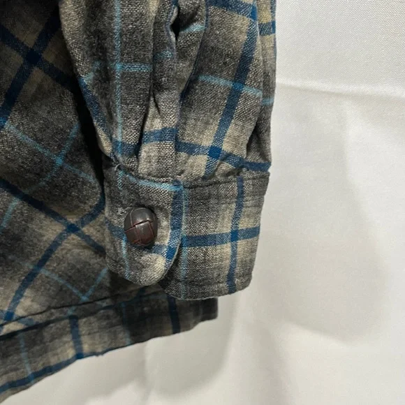 Pendleton Blue and Gray Plaid Shirt Jacket - Picture 9 of 10